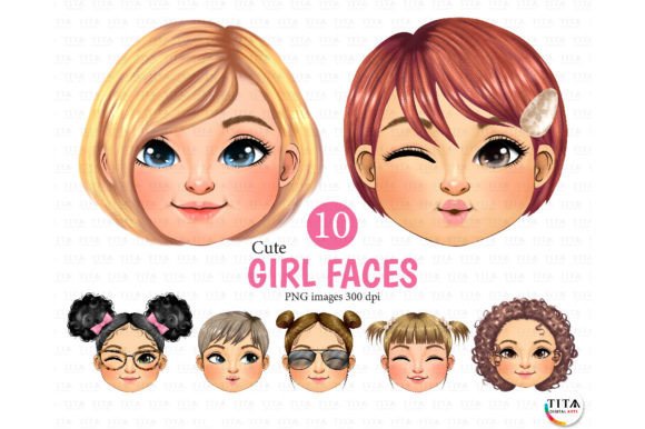 Download Cute Girl Faces Clipart - Cute Collection