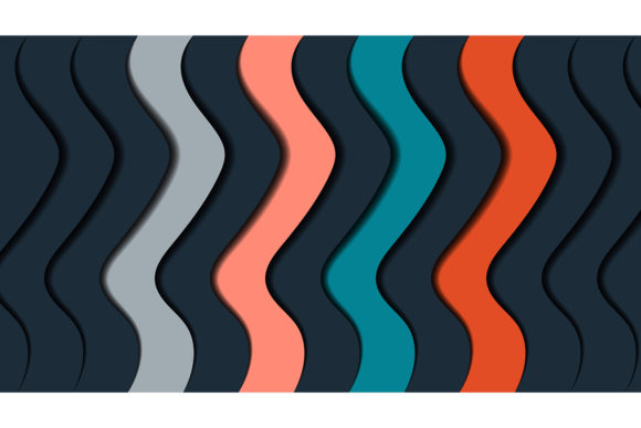 Download Wavy Design Overlapping with Shadows. - Wavy design Collection