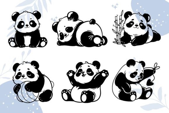 Download Cute Panda Character SVG - Cute Collection