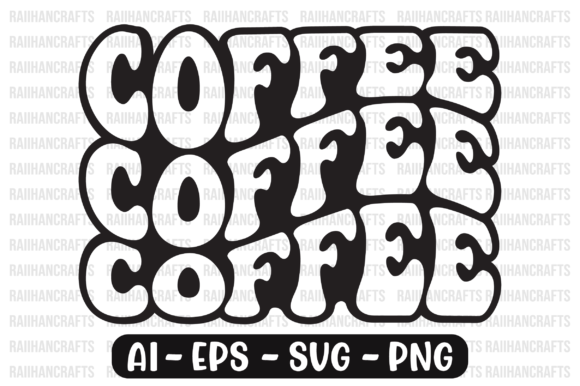 Download Coffee Retro Wavy Design Svg - Wavy design Collection