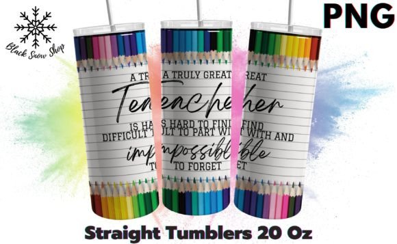 Download Teacher Rainbow Pencils Tumbler - Premium Bundle