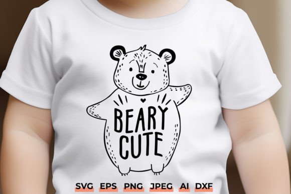 Download Beary Cute Baby Bear SVG DXF Cricut File - Cute Collection