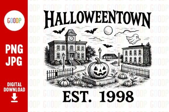 Download Halloweentown 1998 Town Square Png - 1998 Collection